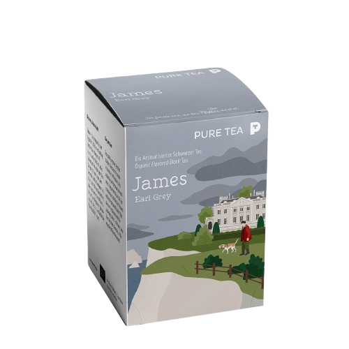 James Earl Grey Pure Tea Pyra Pack Schwarzer Tee
