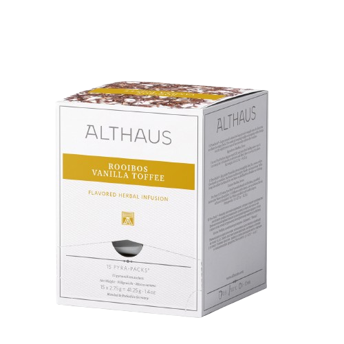Althaus Rooibos Vanilla Toffee Pyra Packs Kräutertee