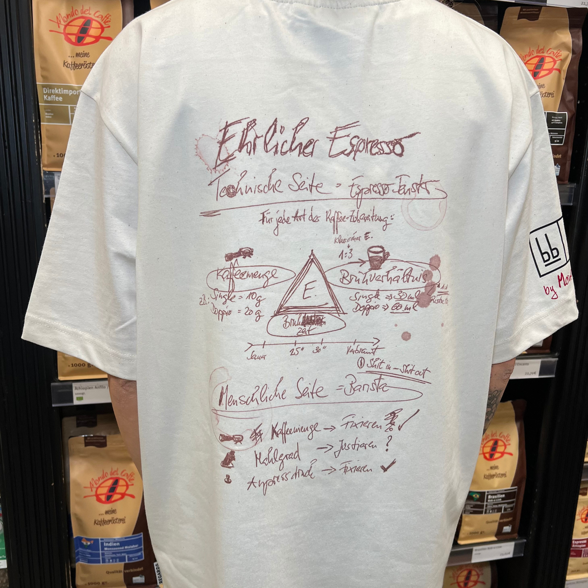 Barista Buddy x Mondo del Caffè – Regards Oversized T-Shirt