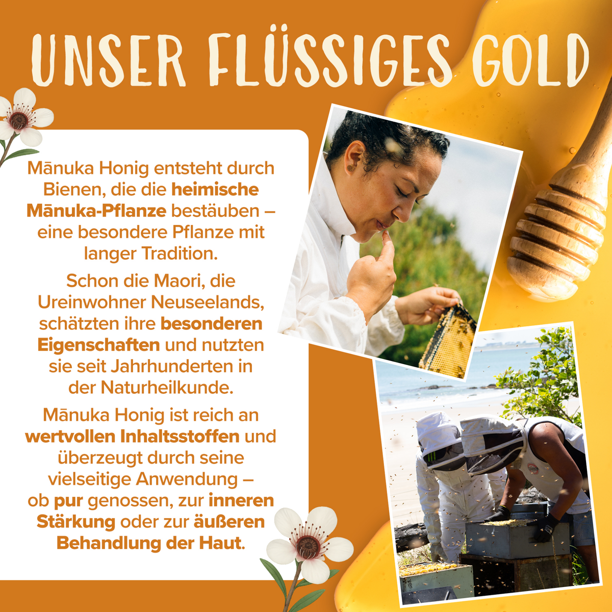 100% Neuseeländischer Manuka-Honig MGO 510+