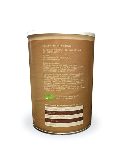 Plaisir Organic Whole Milk Drinking Chocolate